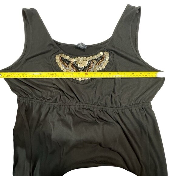 FADED GLORY Embellished Black Knit‎ Maxi Dress Size XXL (20) Sleeveless Summer - Picture 13 of 13